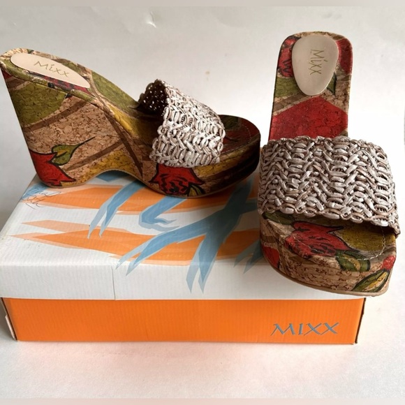 mix Shoes - MIX Cork Wedge Platform Sandals Rose High Heel
Women's 7 Shoe Open Toe shoe 2005